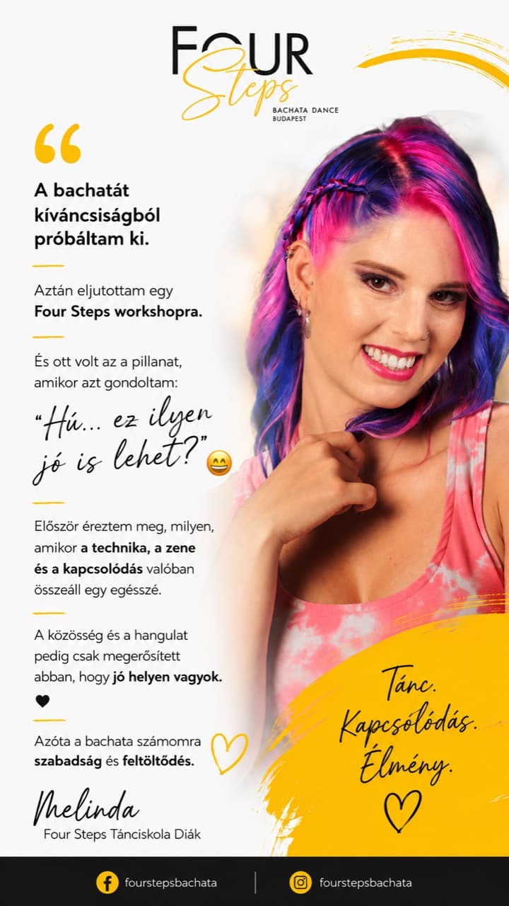 Melinda Four Steps diák története
