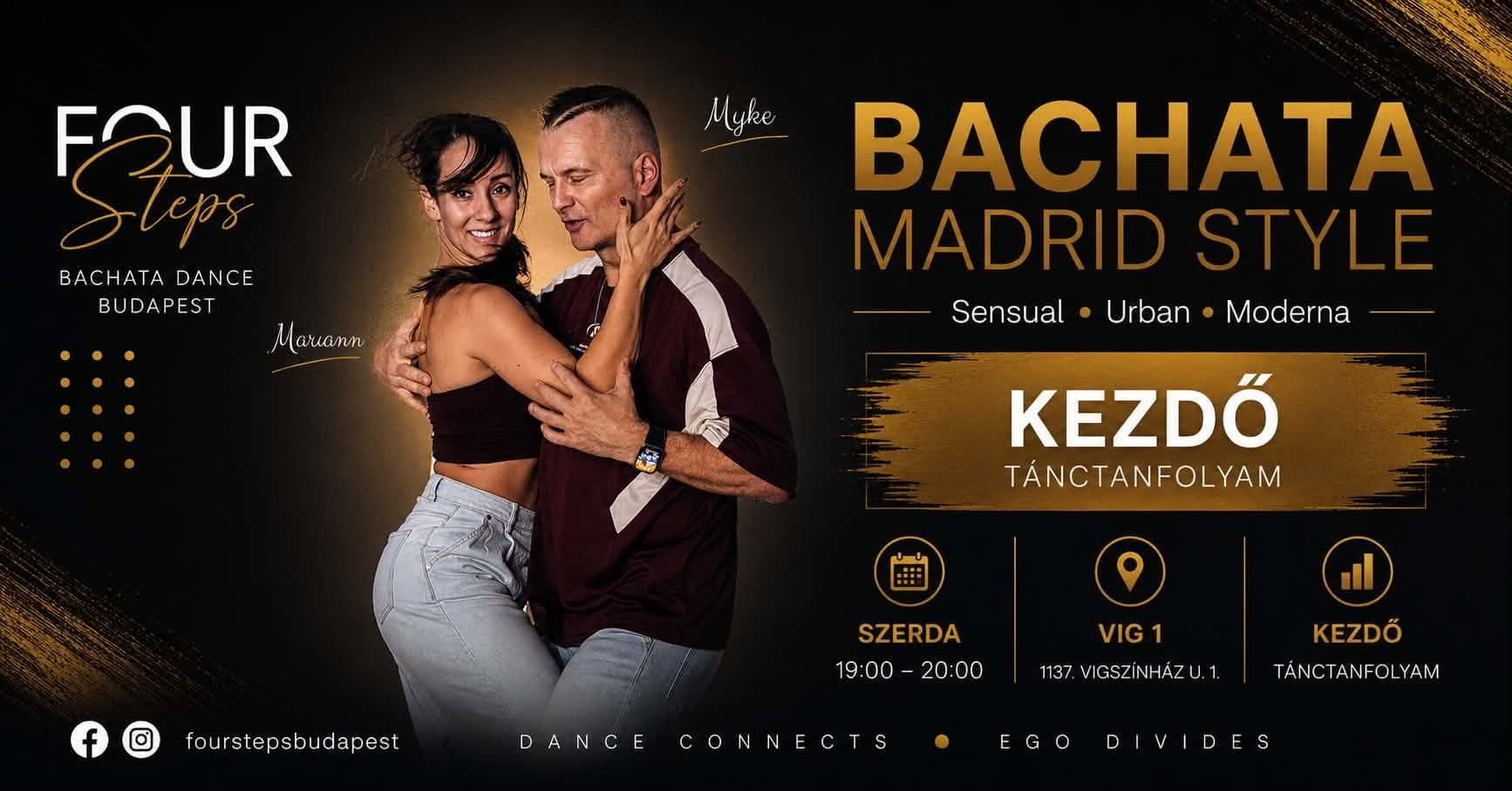 Rendszeres Kezdő Sensual Bachata Tánctanfolyam tanfolyam borítókép