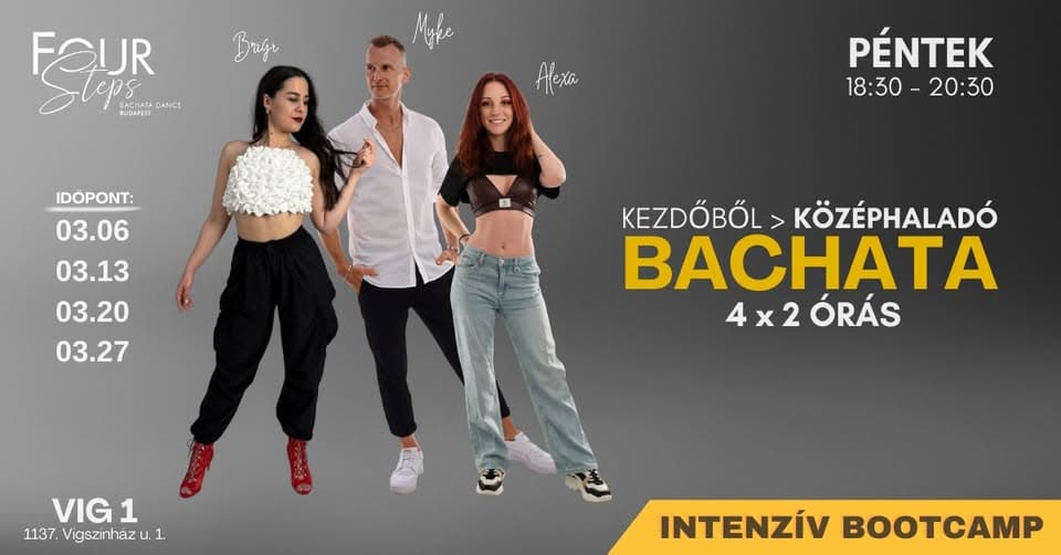 Intenzív Bachata Bootcamp esemény borítókép helye